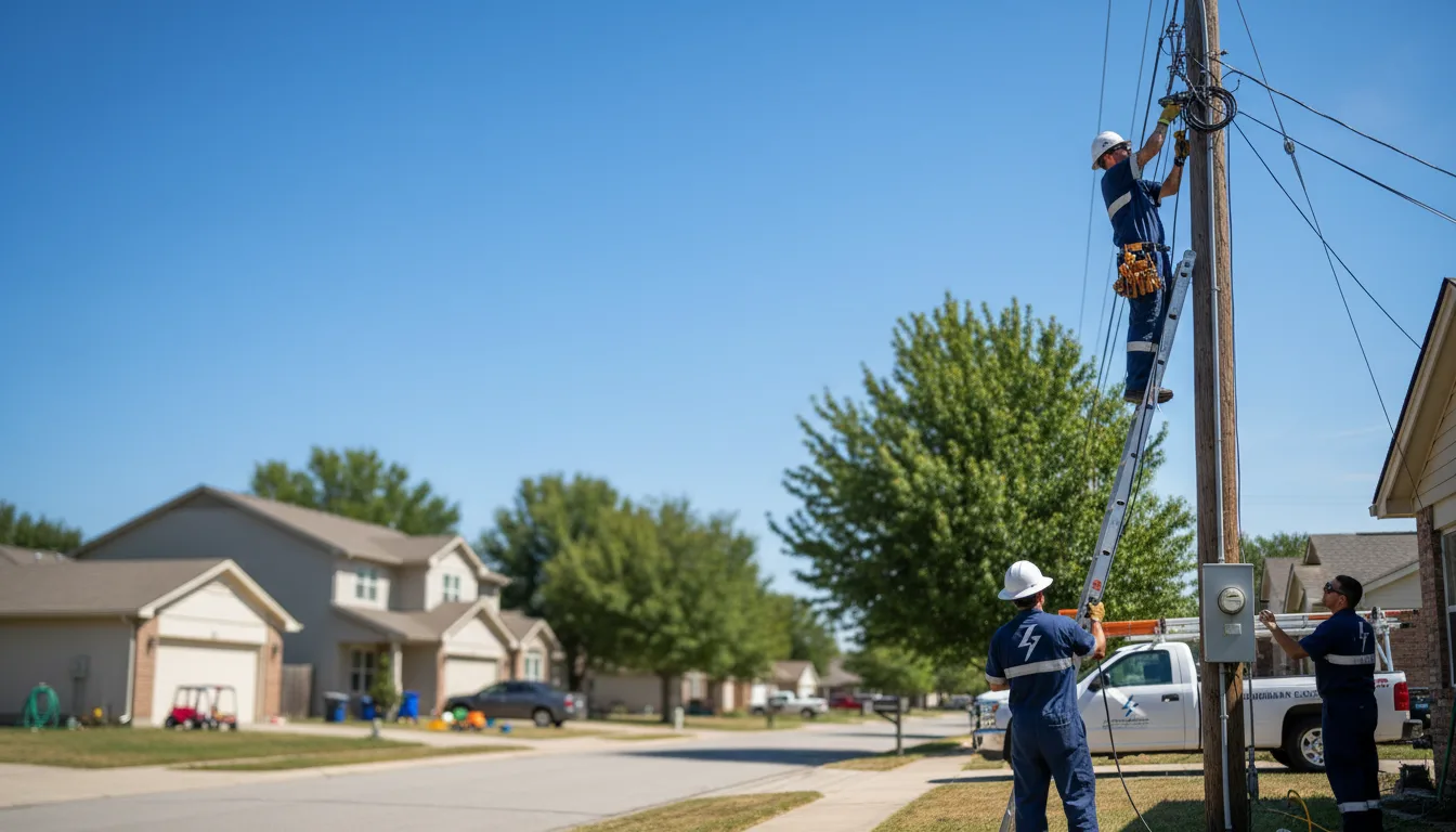 Residential electrician providing installation services in Annada, MO